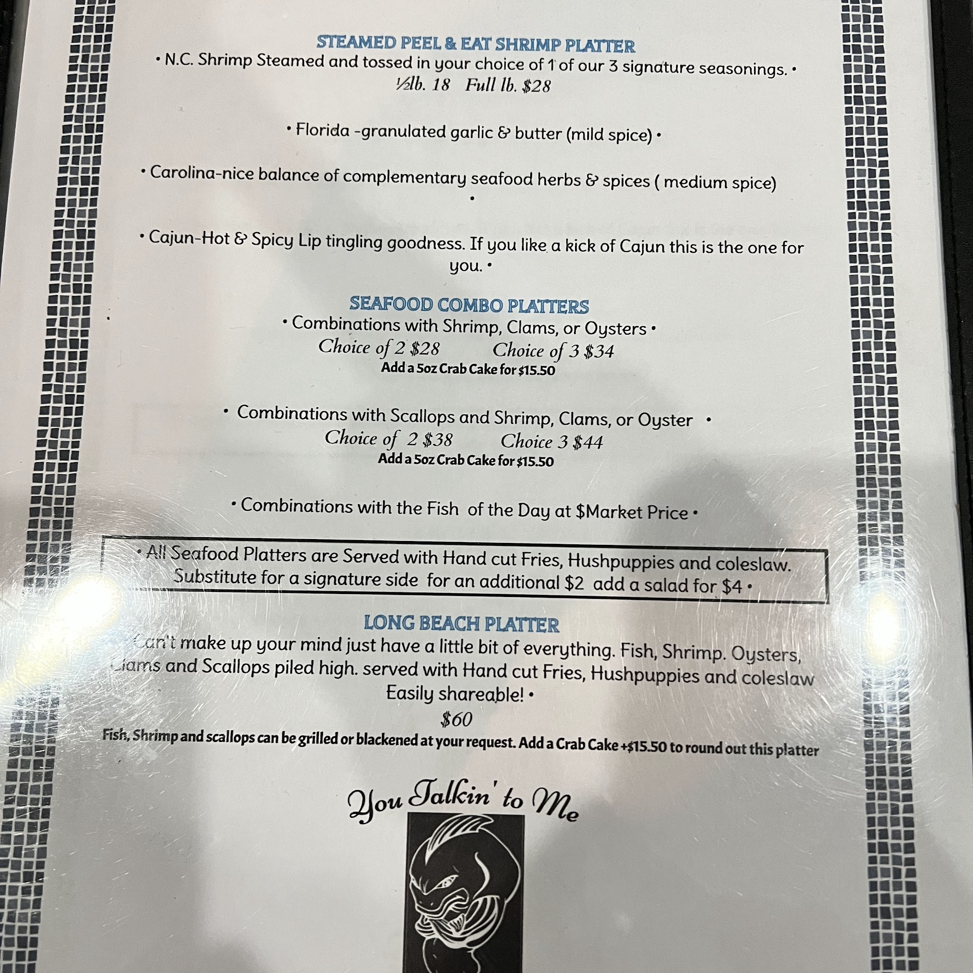 Swain's Seafood and Cut Restaurant Oak Island