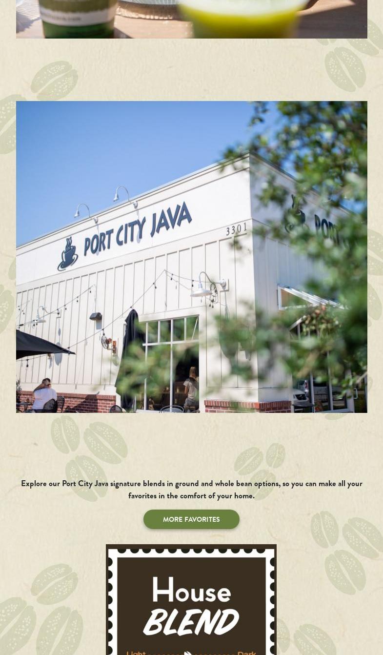 Port City Java Menu