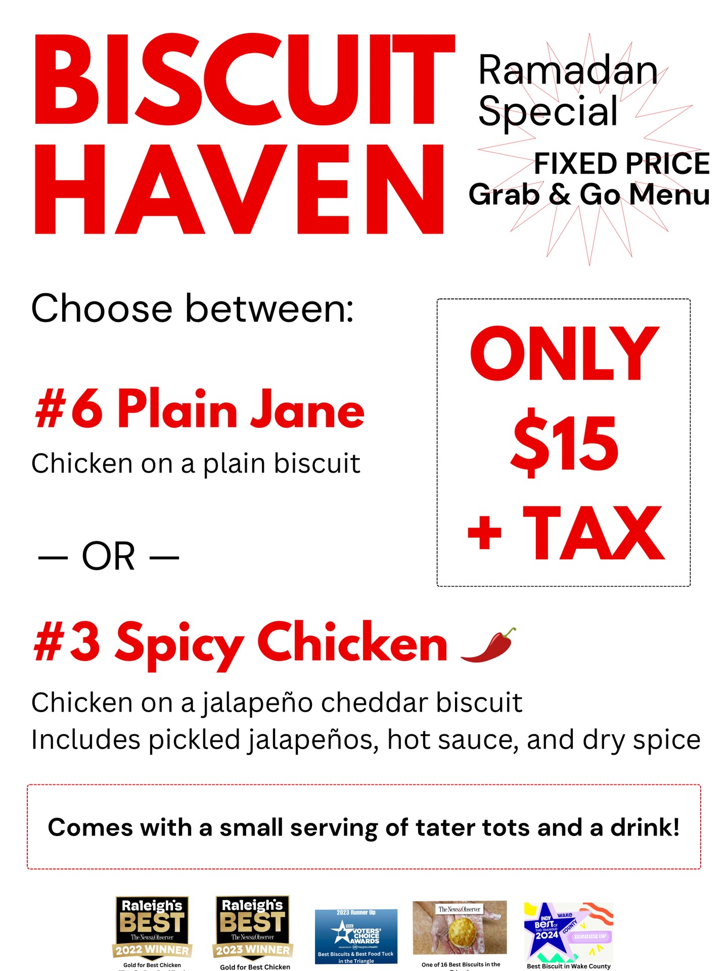 Biscuit Haven Menu