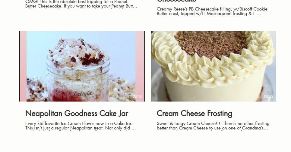 Essie's Delights, LLC Menu