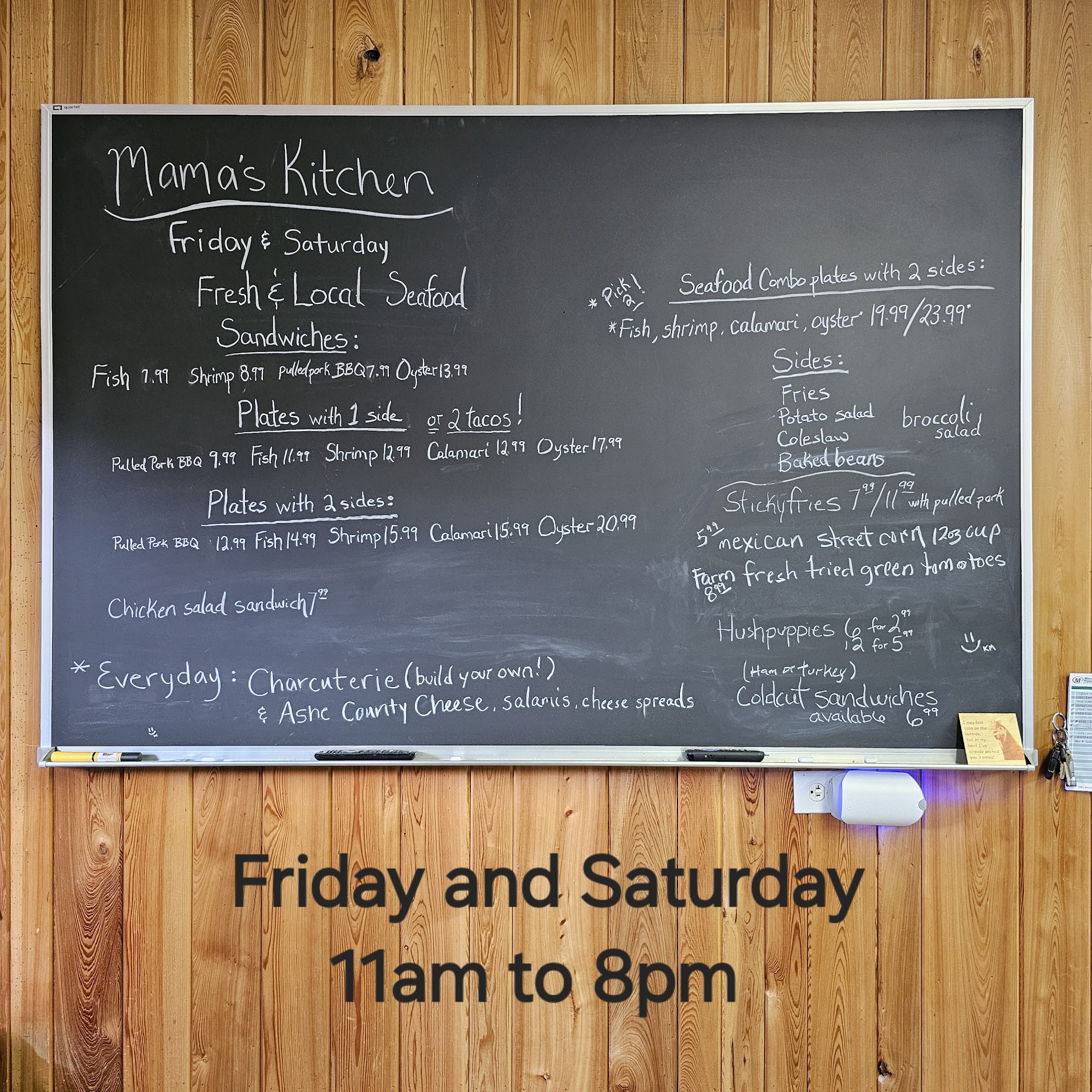 Mama's Kitchen Menu
