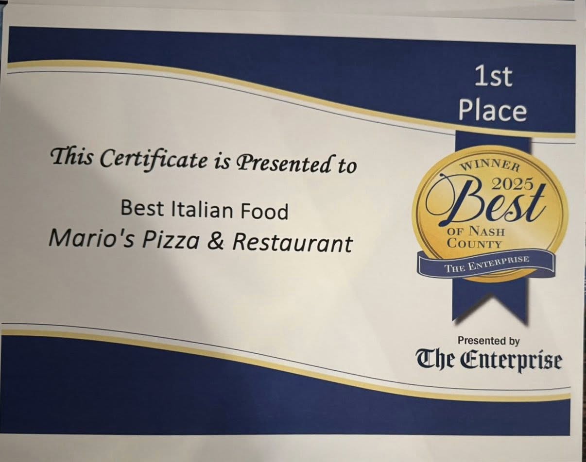Mario's Pizza & Restaurant Rocky Mount