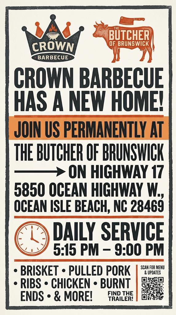 Crown Barbecue Menu