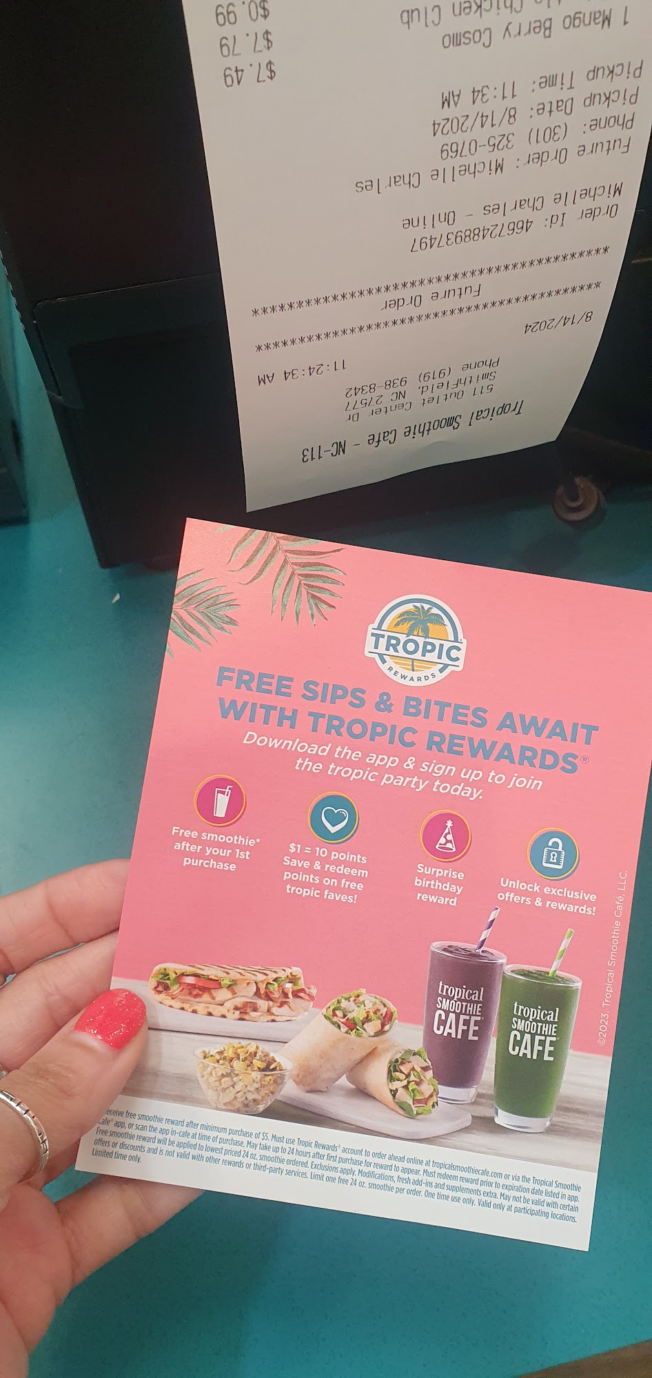 Tropical Smoothie Cafe Menu