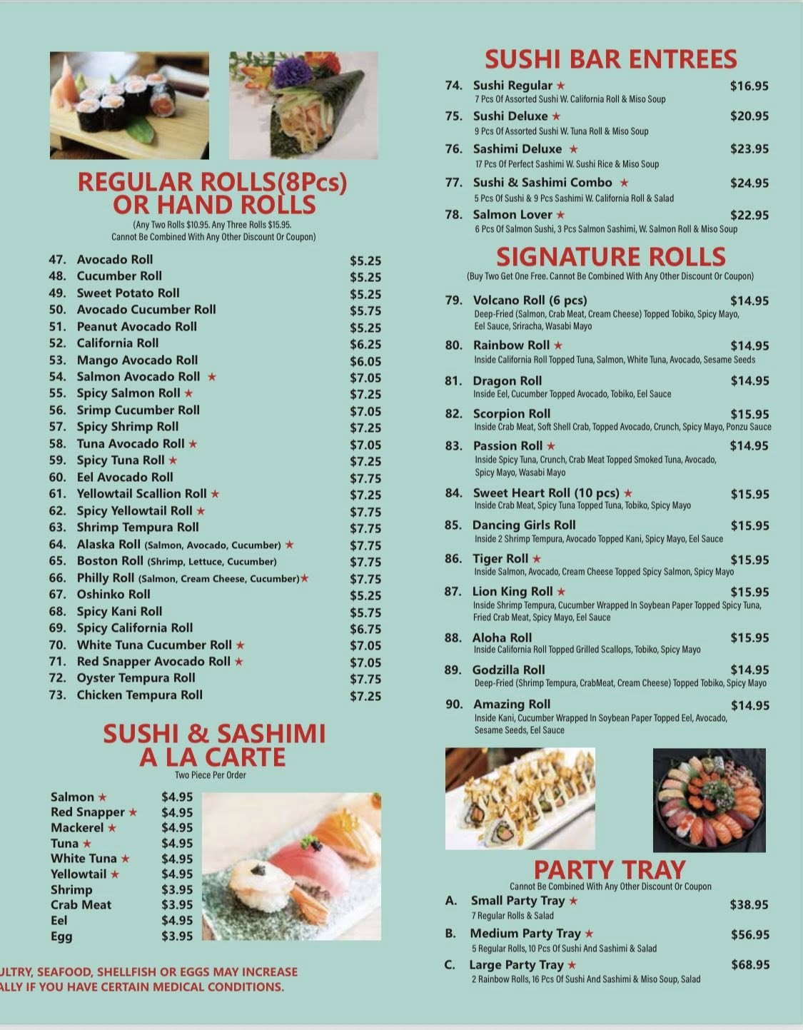 Aloha Poke & Sushi Menu