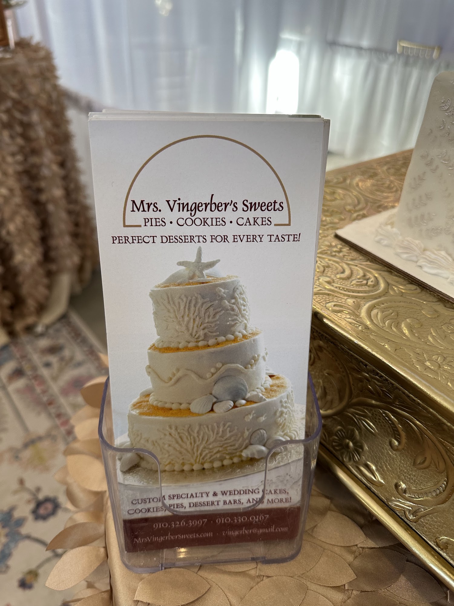 Mrs. Vingerber's Sweets Menu