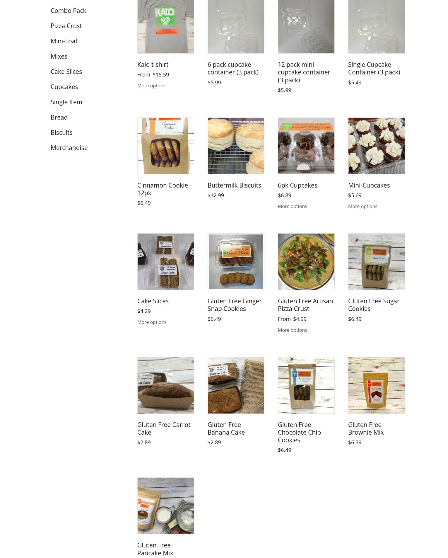 Kalo Foods, LLC Menu