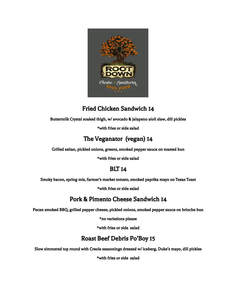 Terra Nova Beer Co - Swannanoa Menu
