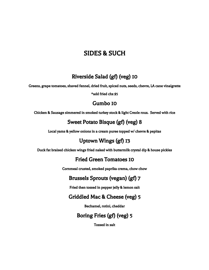 Terra Nova Beer Co - Swannanoa Menu