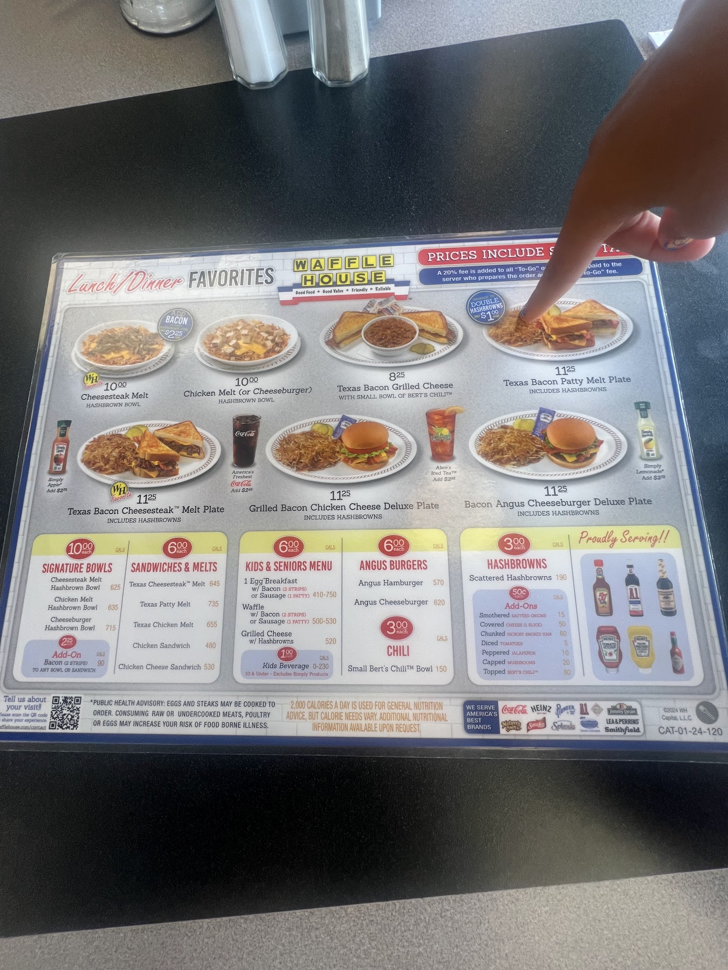 Waffle House Menu