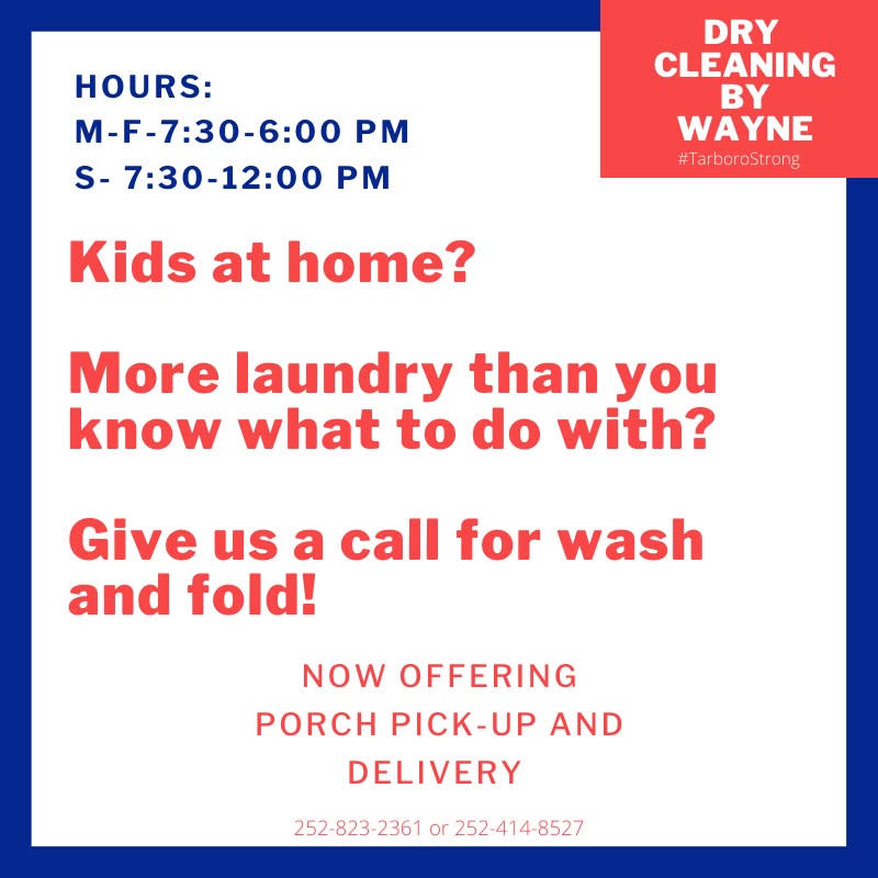 Dry Cleaning By Wayne 107 W Church St, Tarboro North Carolina 27886