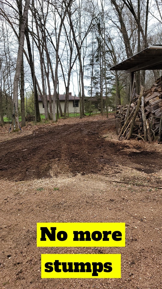 Double j stump grinding