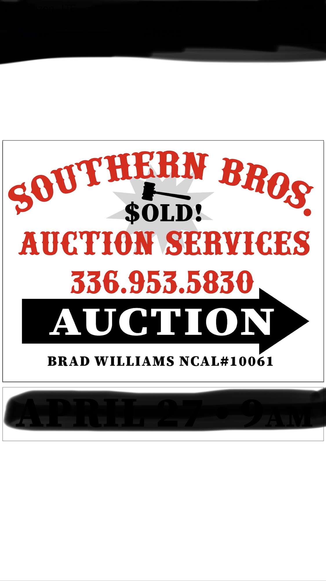 Southern Bros. Auction Services Trinity
