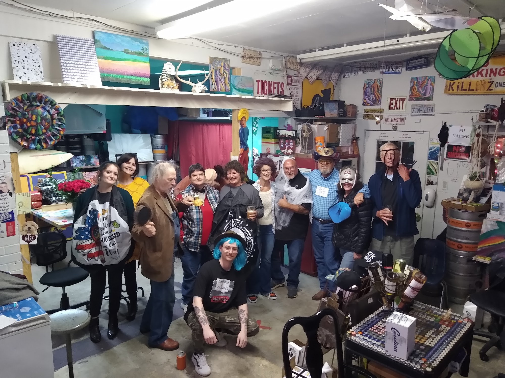 Hook Hand brewery taproom Menu