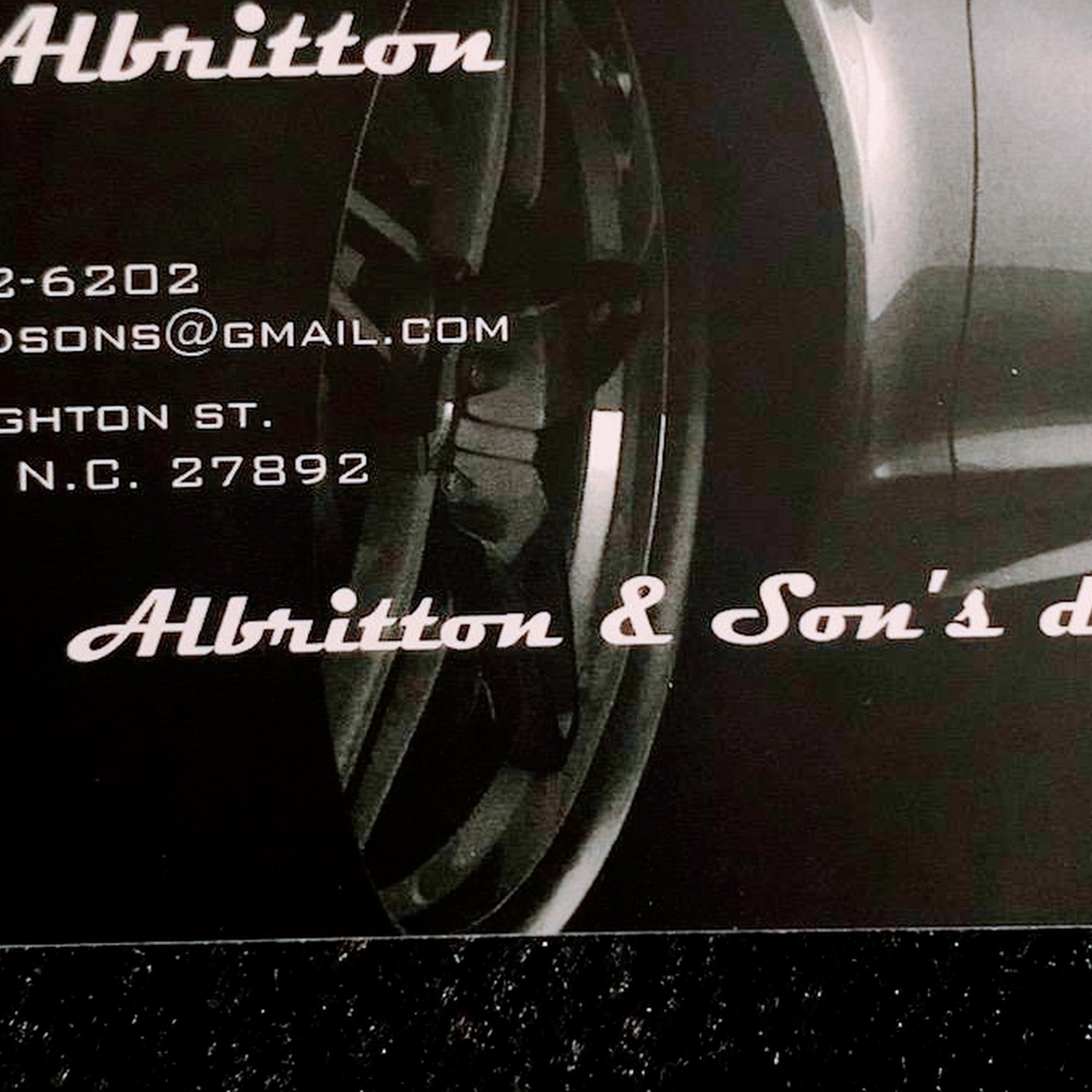 Albritton & Son's detailing, L.L.C 501 N Haughton St, Williamston North Carolina 27892