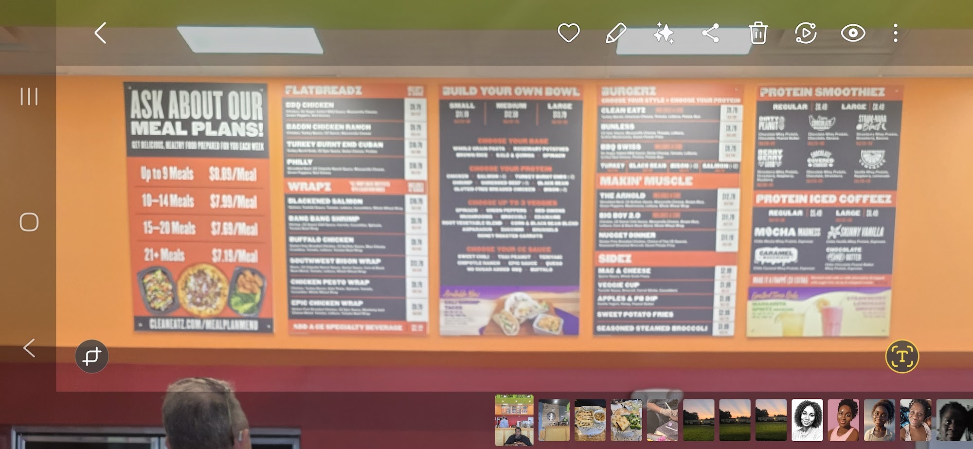 Clean Eatz Menu
