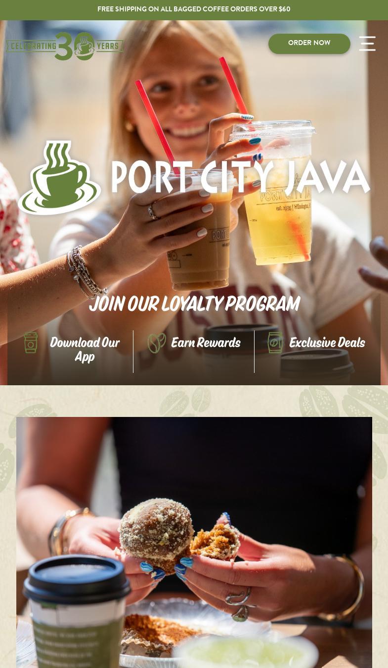 Port City Java Menu
