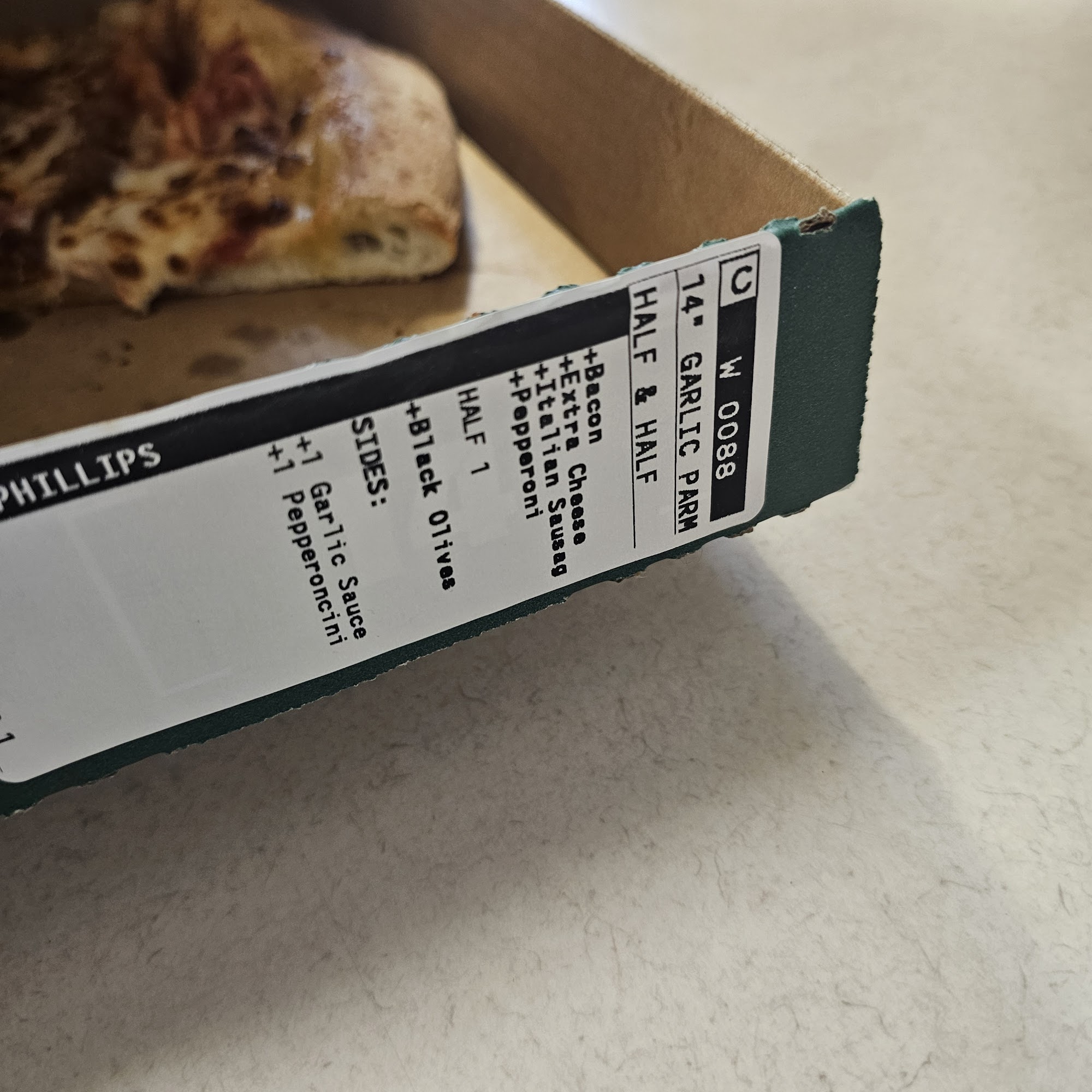 Papa Johns Pizza Menu