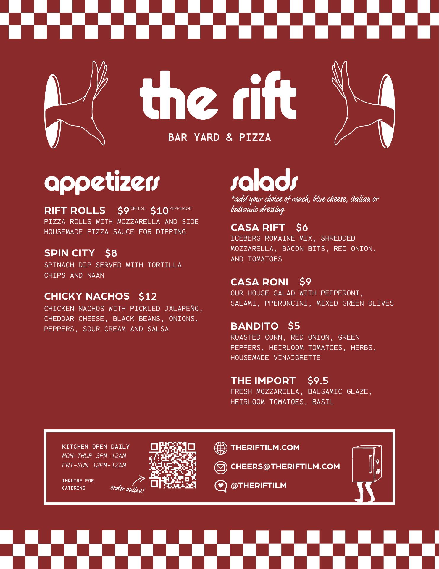 The Rift Menu