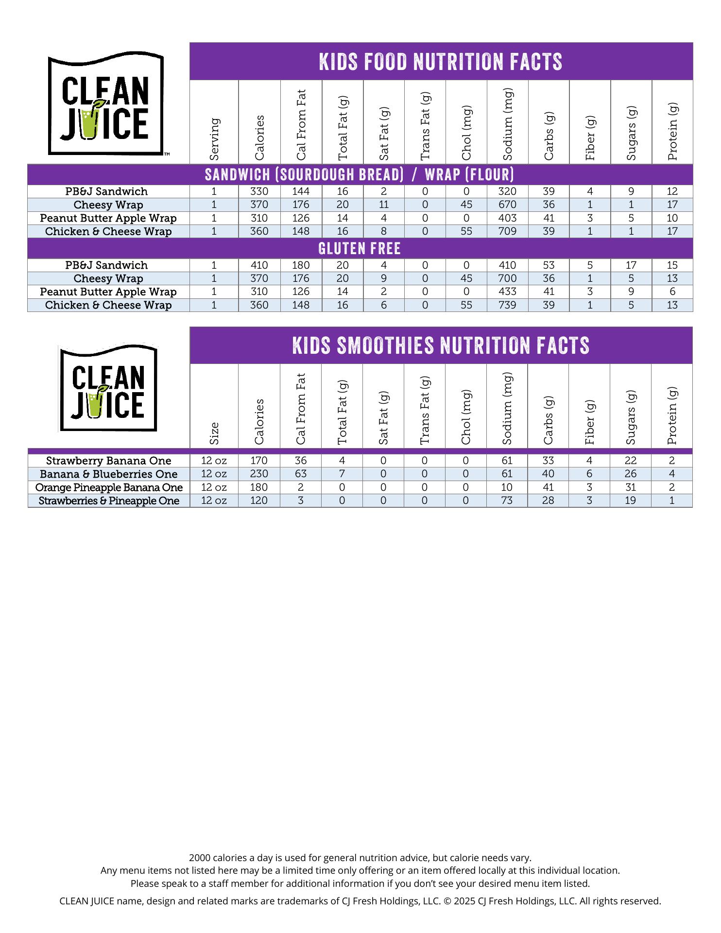 Waterbean Coffee Menu