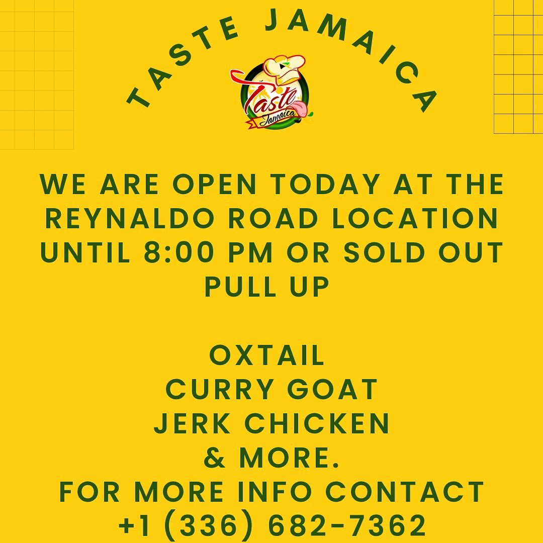Taste Jamaica RR Menu