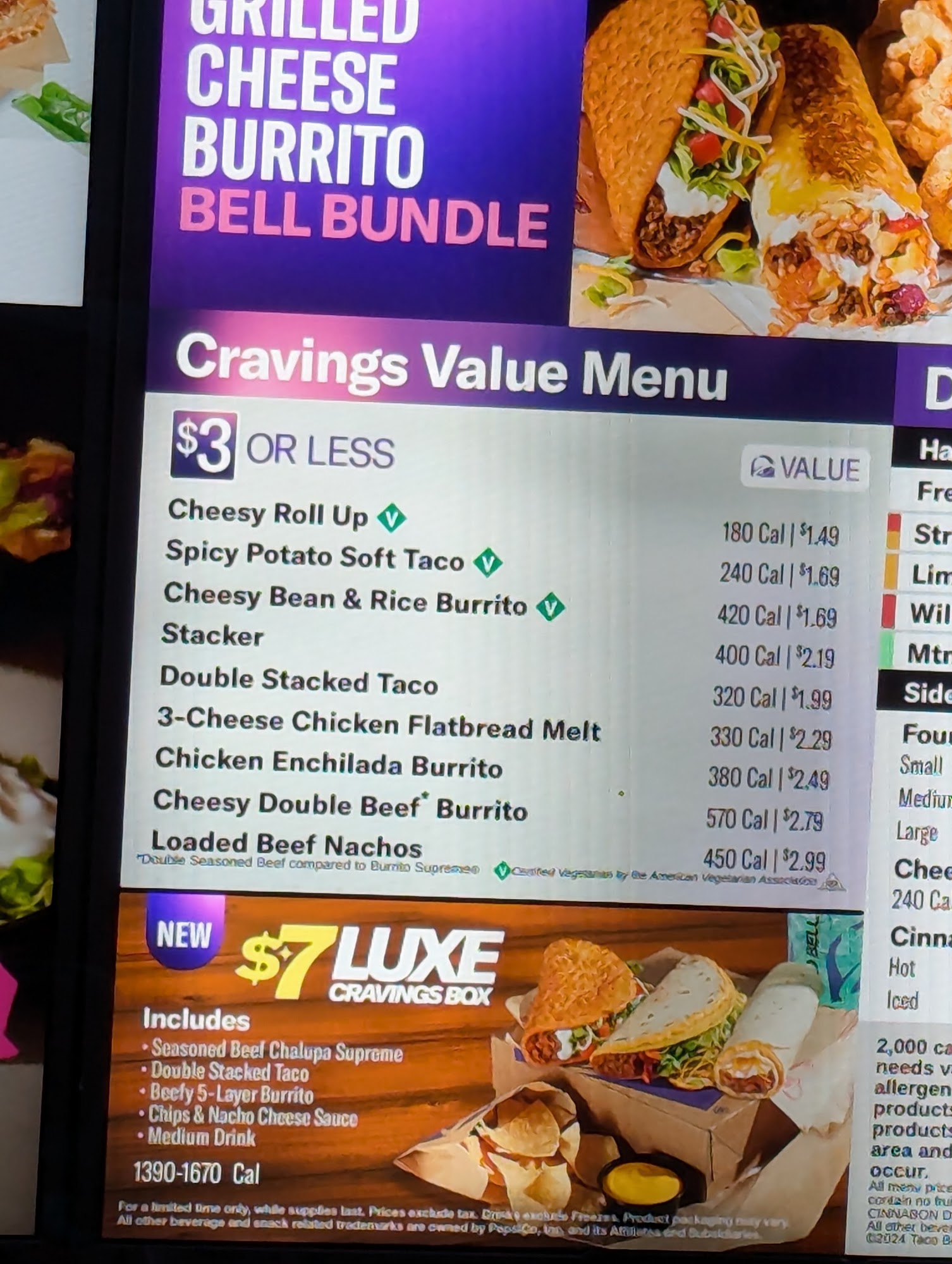 Taco Bell Menu