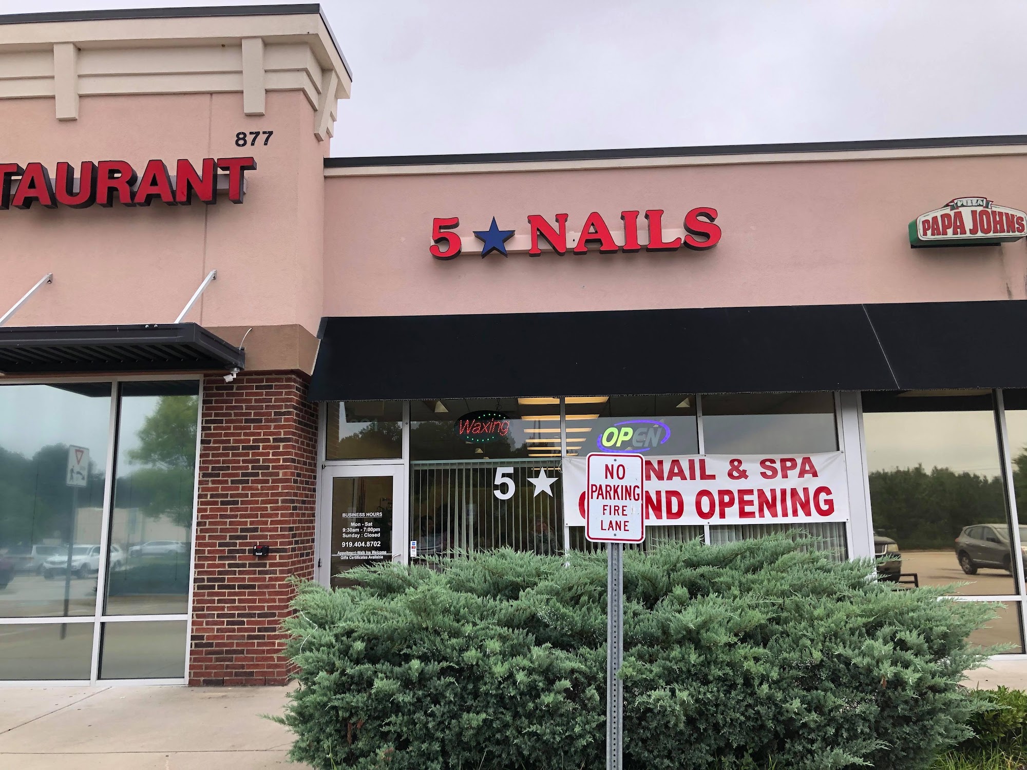 5 Star Nails and Spa 877 E Gannon Ave #301, Zebulon North Carolina 27597