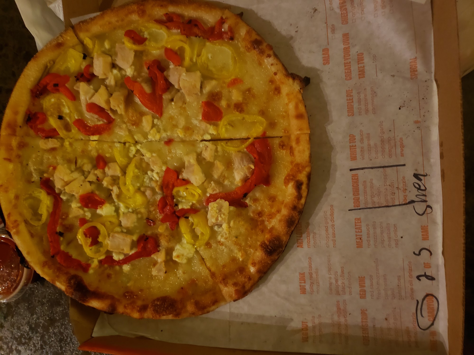 Blaze Pizza Menu