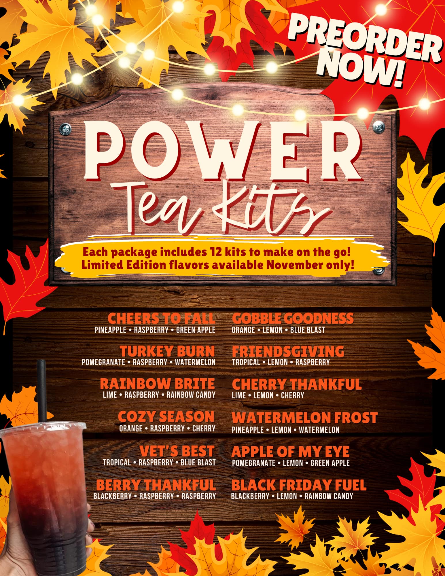 Lifestyle Nutrition Menu