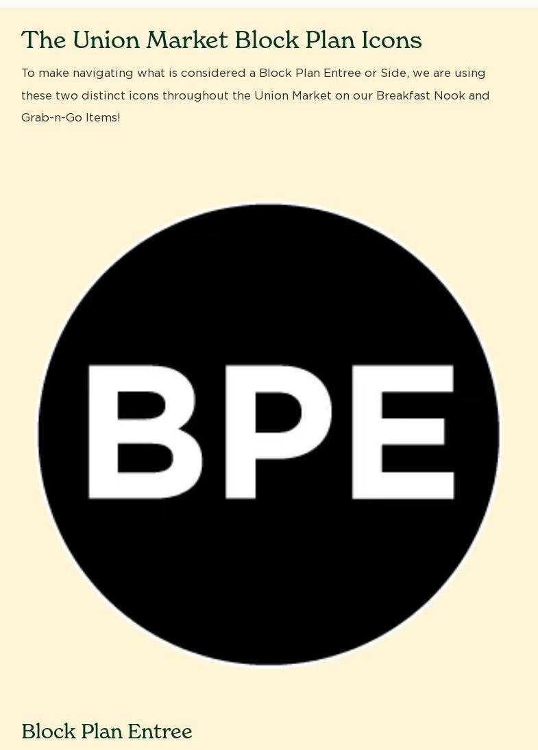 Residence Dining Center Menu