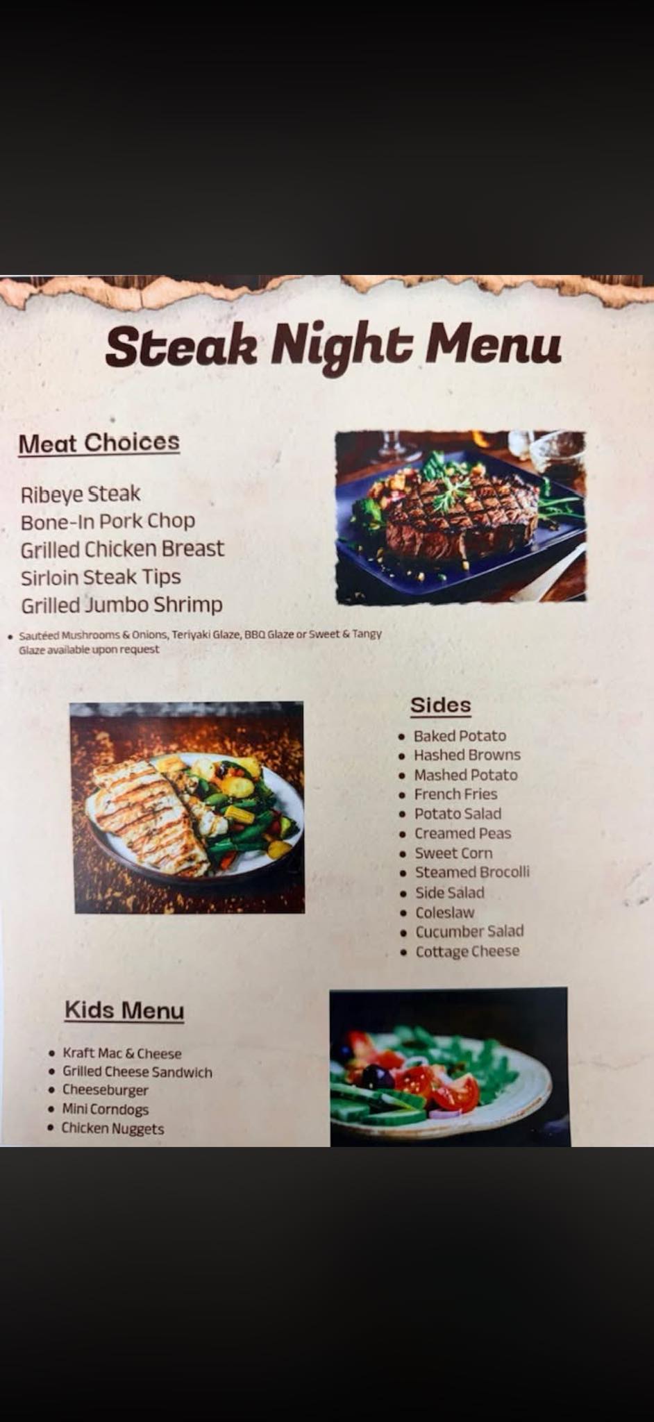 At the Hop Bar & Grill Menu
