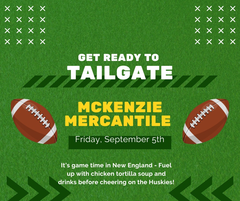 McKenzie Mercantile Menu