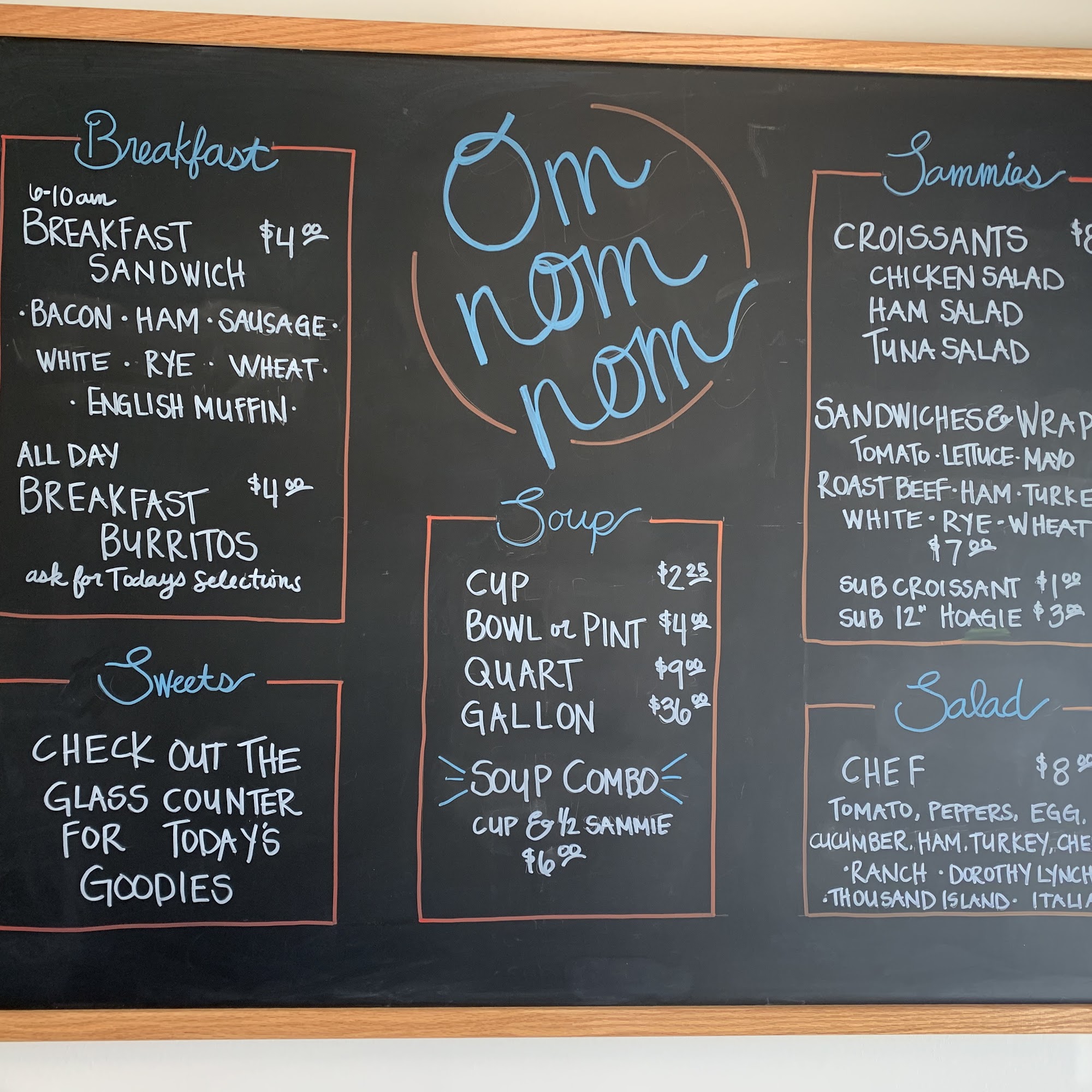 Suzy’s Sweets & More Menu