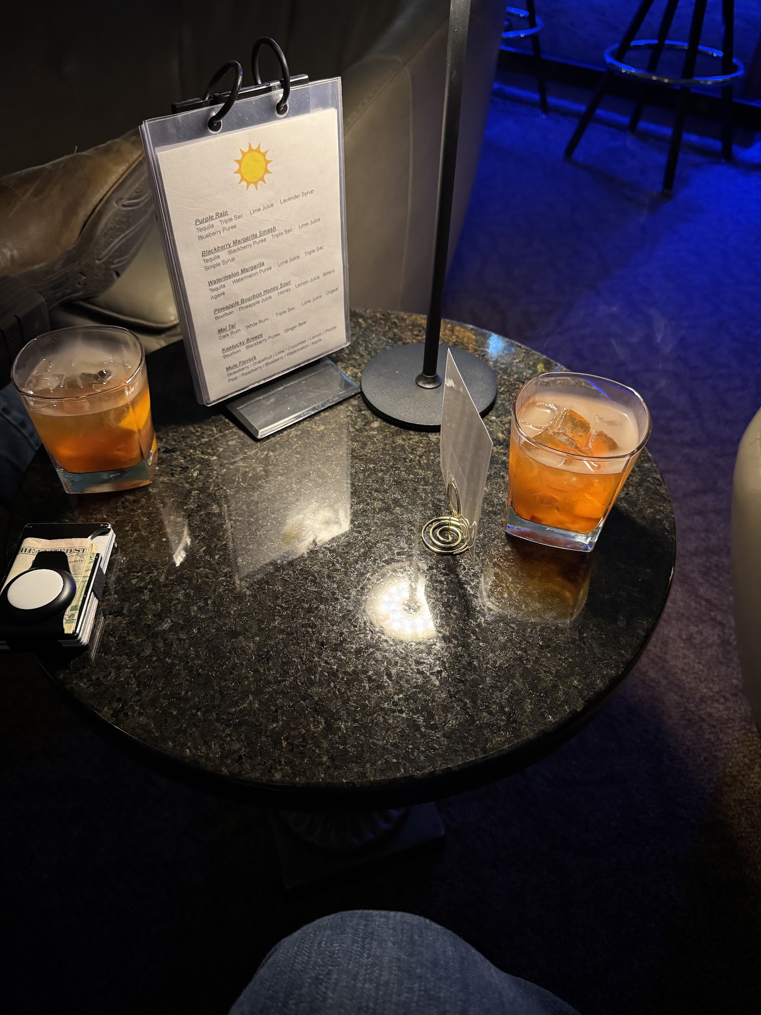 Bourbon Trail Lounge Menu