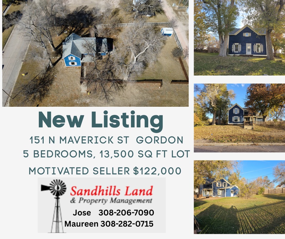 Sandhills Land & Property Management 121 N Main St, Gordon Nebraska 69343