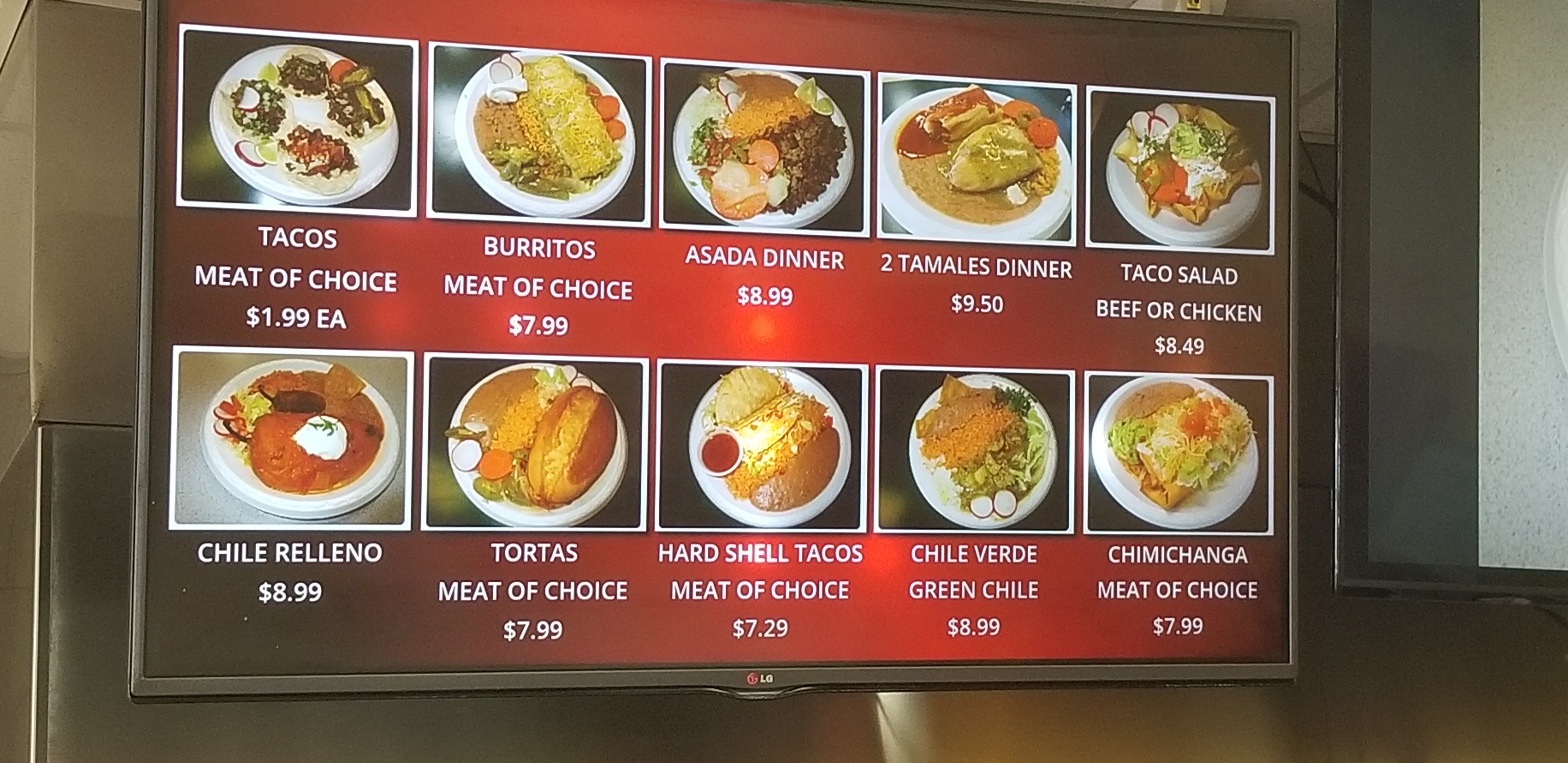 La Mexicana Bakery Menu