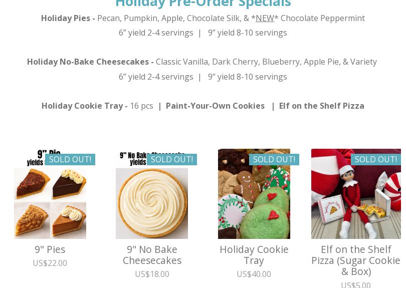 Happy Mango Bakery Menu