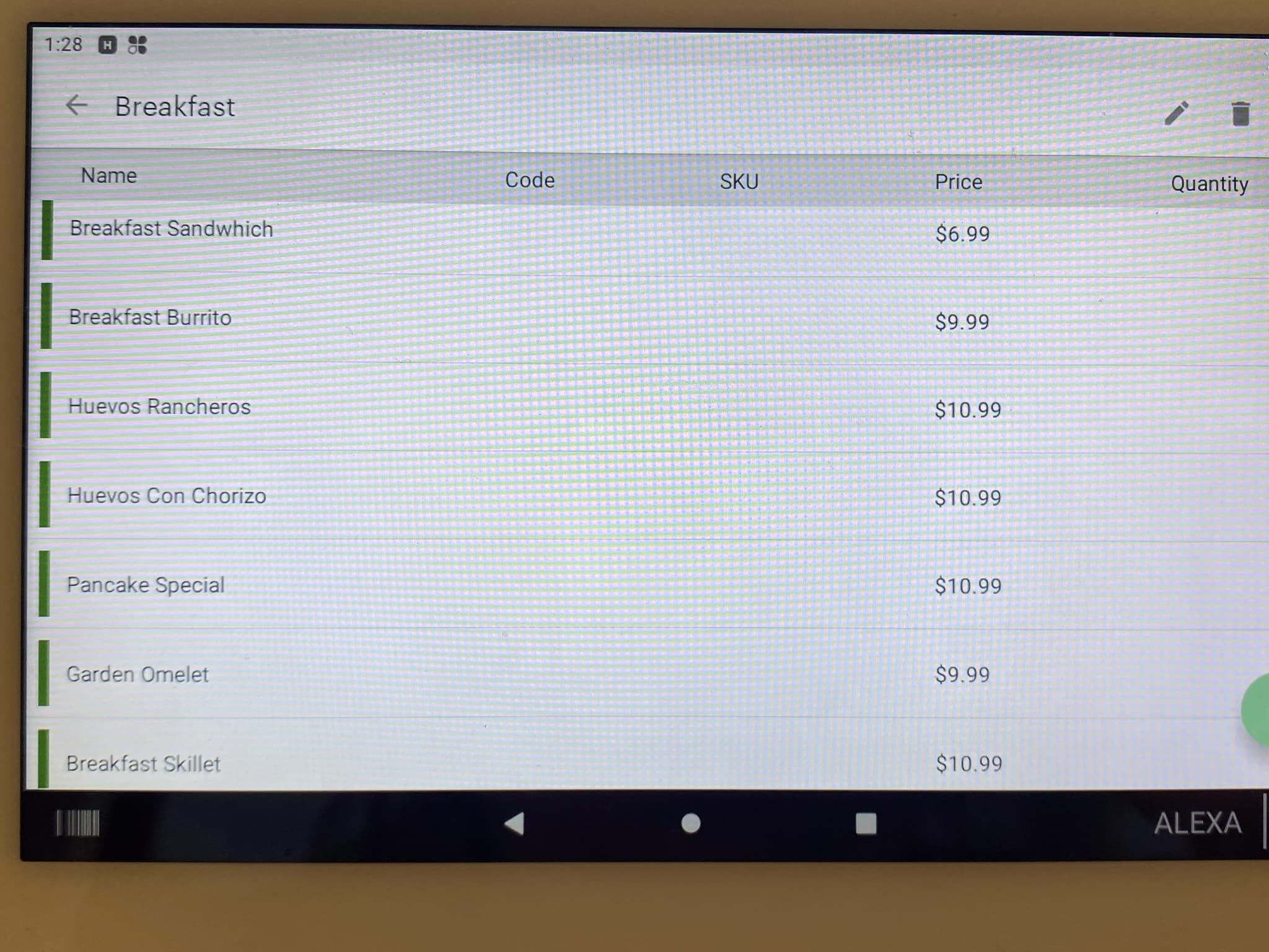 Molcajete Mexican restaurant Menu