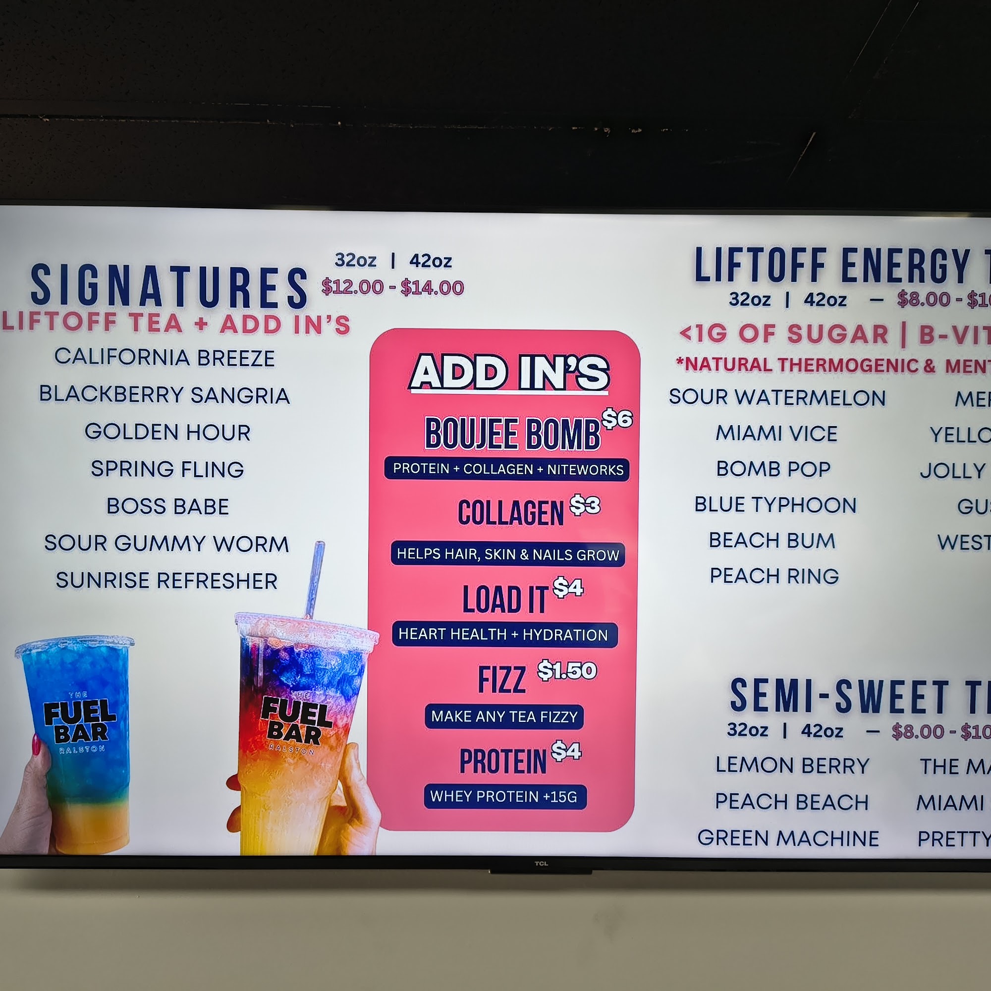 The Fuel Bar Ralston Menu