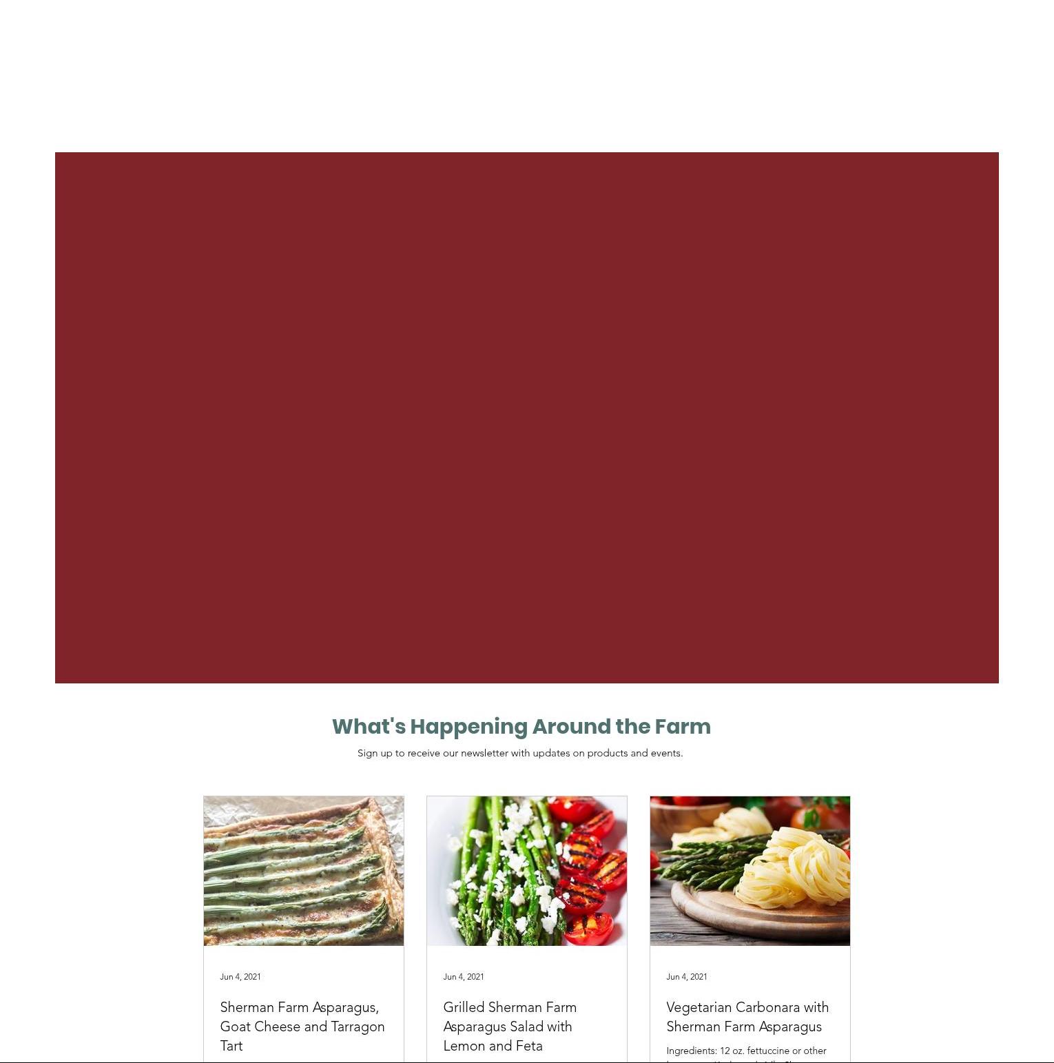 Sherman Farm Market Menu