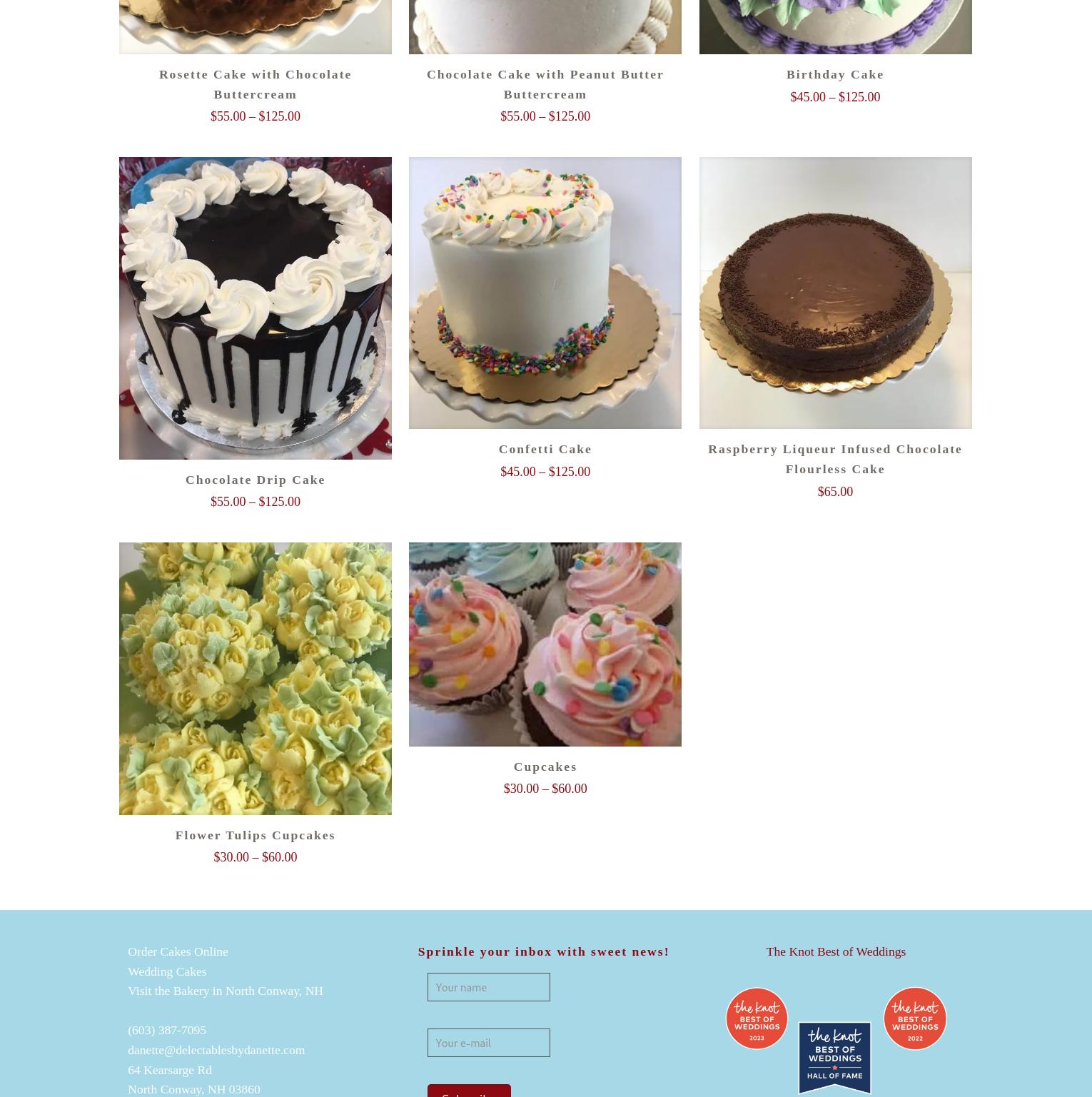 Delectables By Danette Menu