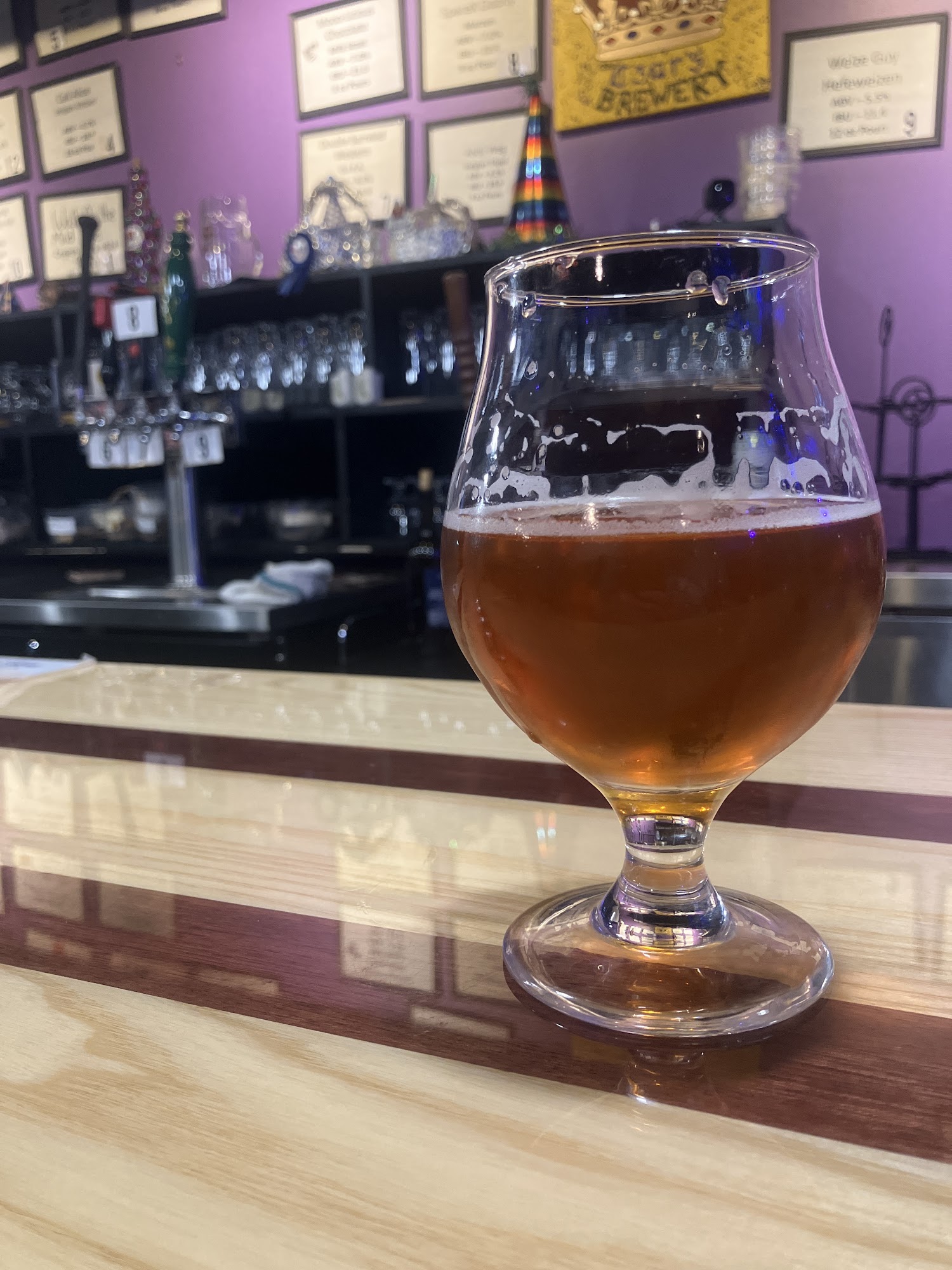 The Czar's Brewery Menu