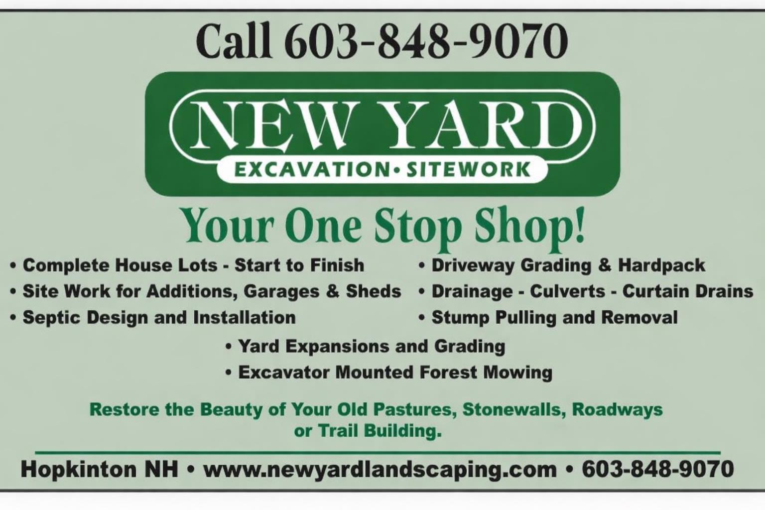 New Yard Landscaping & Construction