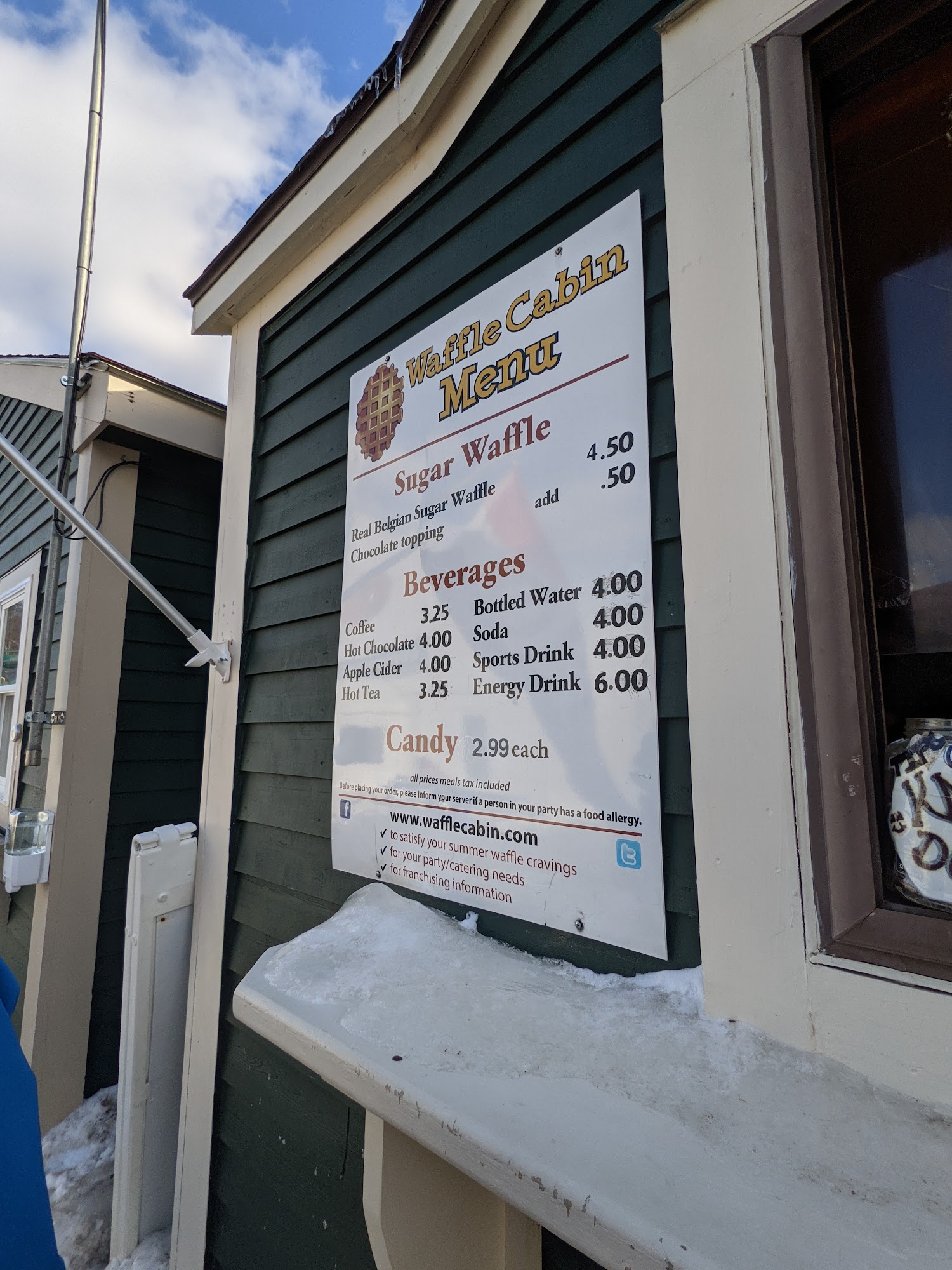 Waffle Cabin Menu