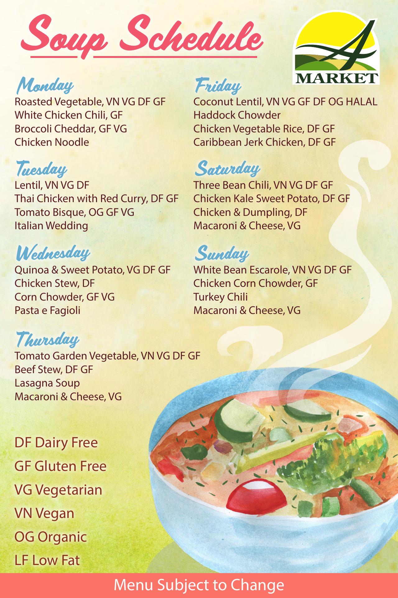 Nutrition House Menu