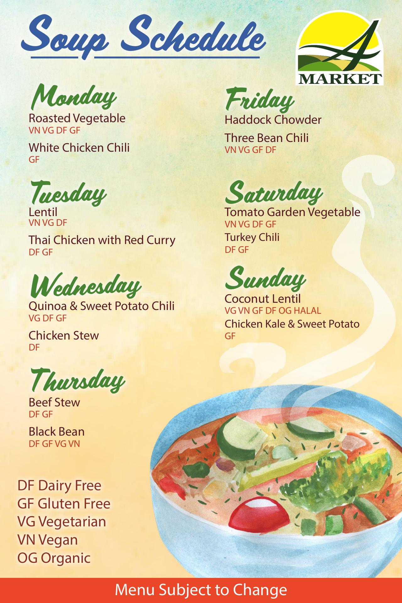 Nutrition House Menu