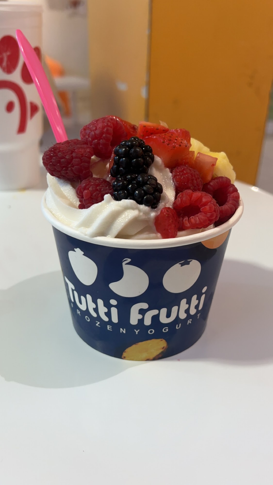 Tutti Frutti Frozen Yogurt Menu