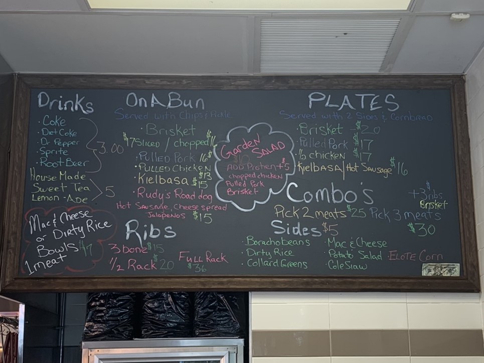 Phoenix Smokehouse Menu