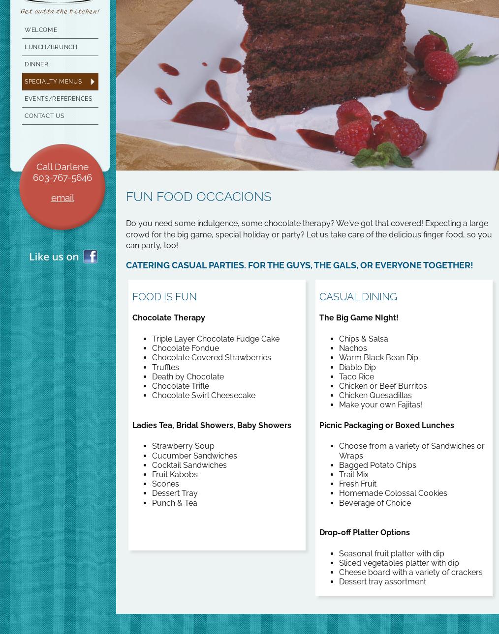 MLC Catering LLC Menu