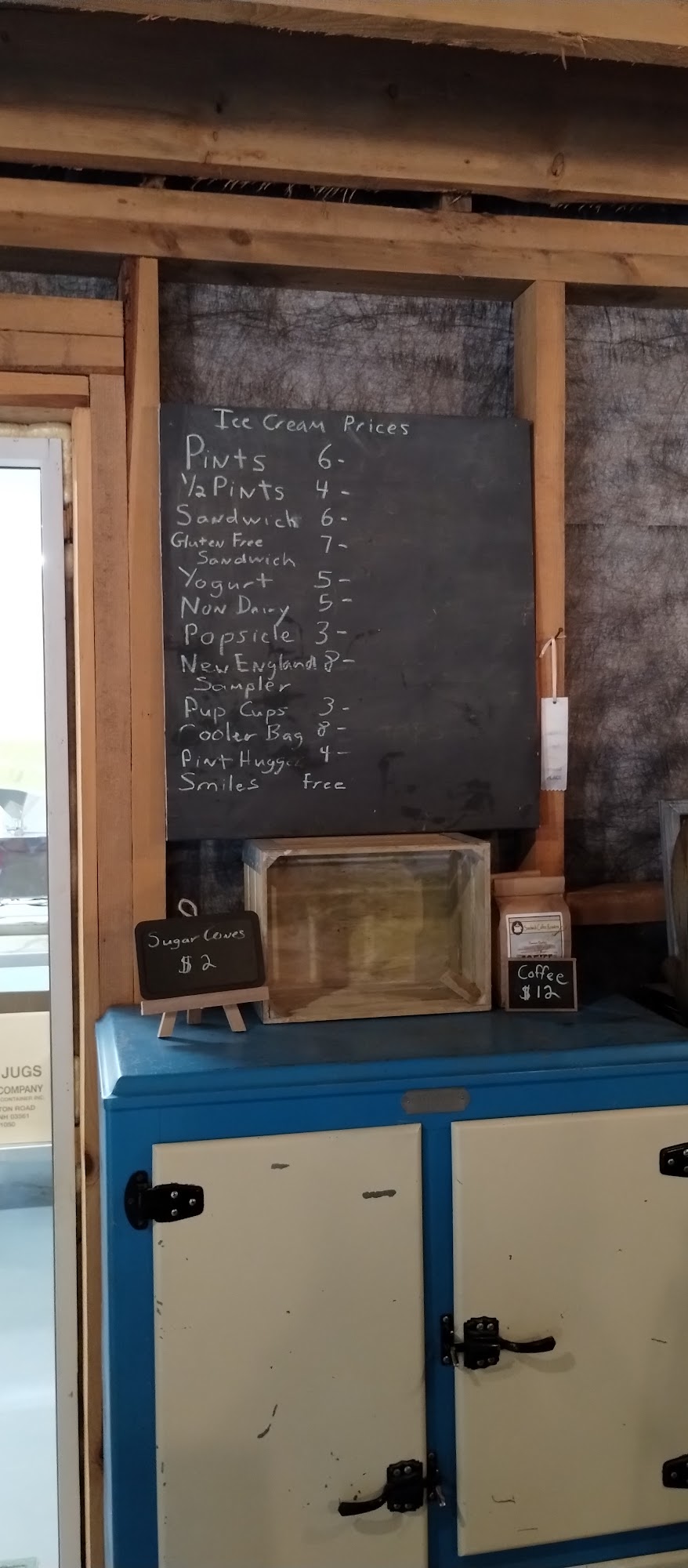 Papa Beans Ice Cream Menu